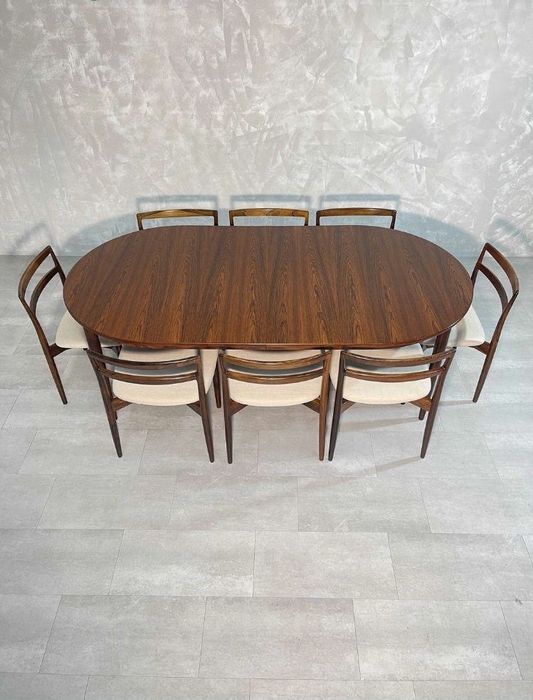 Conjunto 6 Cadeiras Dinamarca Vintage Pau-Santo, Randers Møbelfabrik