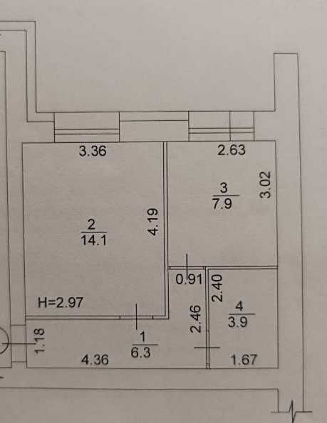 АВТОН ОТОПЛЕНИЕ! ЖК Лазурный! Центр Рынок! Стр сост! 1К 33 м2 с пристр