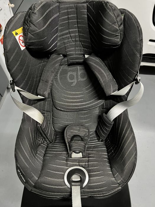 Cadeira auto GB Platinum I-size Lux Black + Espelho + Acessorios