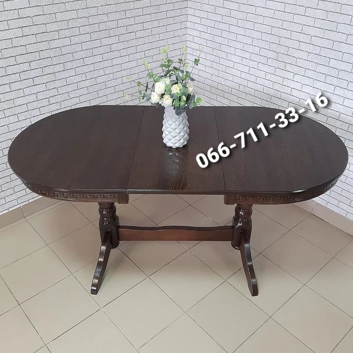 Комплект  РІКО. Деревянные стол КАРПАТЫ.  Стулья Рико.