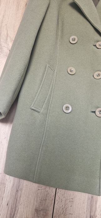 wełna płaszcz damski zieleń  Bhs XL