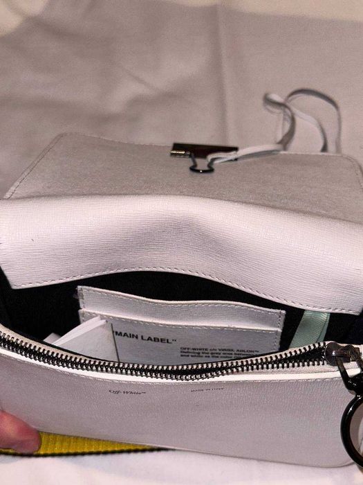 Off-White Mini Binder Clip Bag