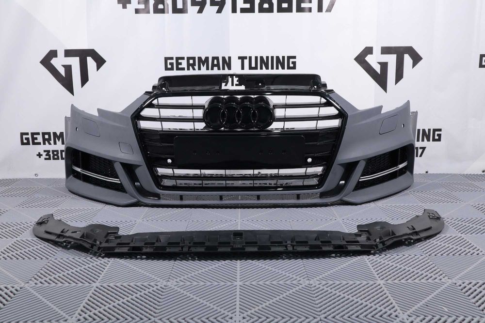 Передній бампер audi a3 8v 16-20 стиль s line ауди бампер передний а3