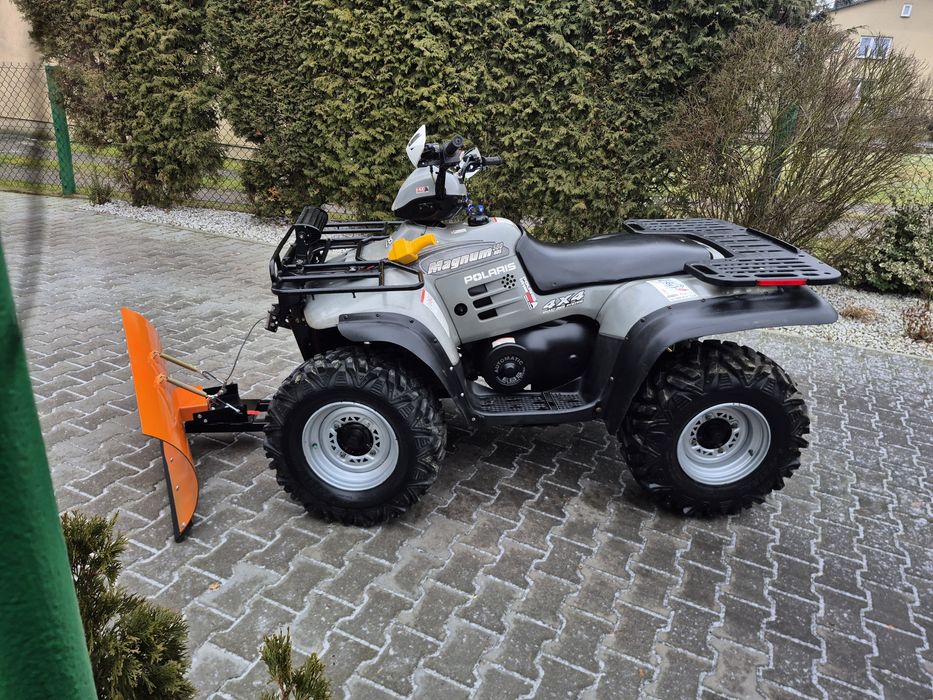 Quad Polaris Magnum 500 - 4x4 - pług  - wyciągarka