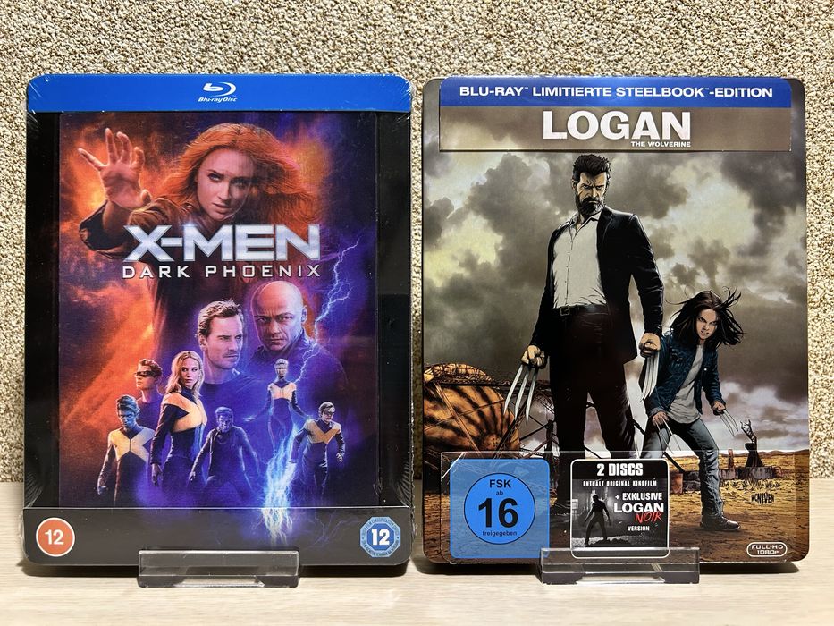 Steelbook Blu-ray Lenticular Железный человек 1-3 / Люди Икс: / Логан.