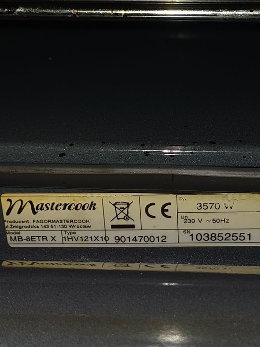 Piekarnik Mastercook na części