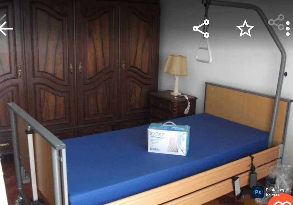 Cama Nova, elétrica e elevatória com comando em altura , topo de gama