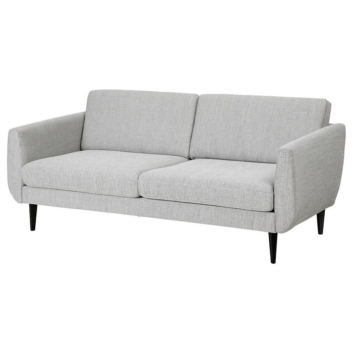 Sofá de 3 lugares cinzento/bege