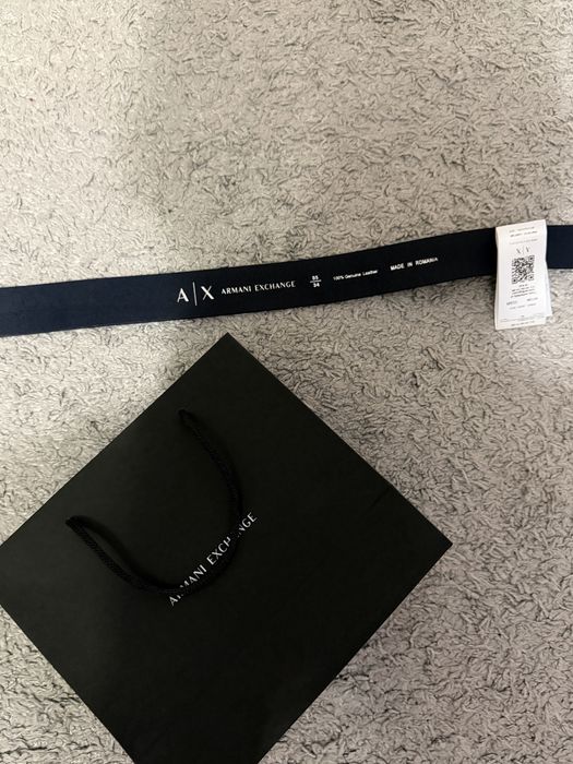 Кожаний ремень Armani Exchange
