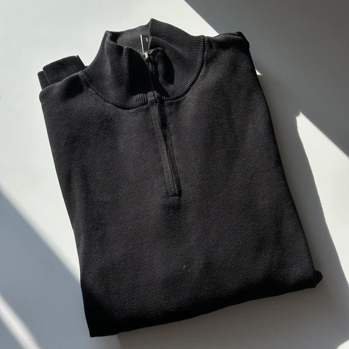 Чоловіча 1/3 zip кофта Zara, вовняний светр із блискавкою на комірі