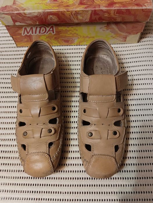 Туфли Мокасины мужские "МИДА", натур. кожа, 38- размер.