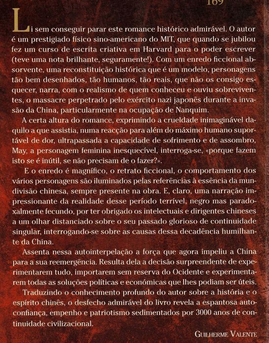Livro Nanquim Não Chora de Hong Zheng [Portes Grátis]