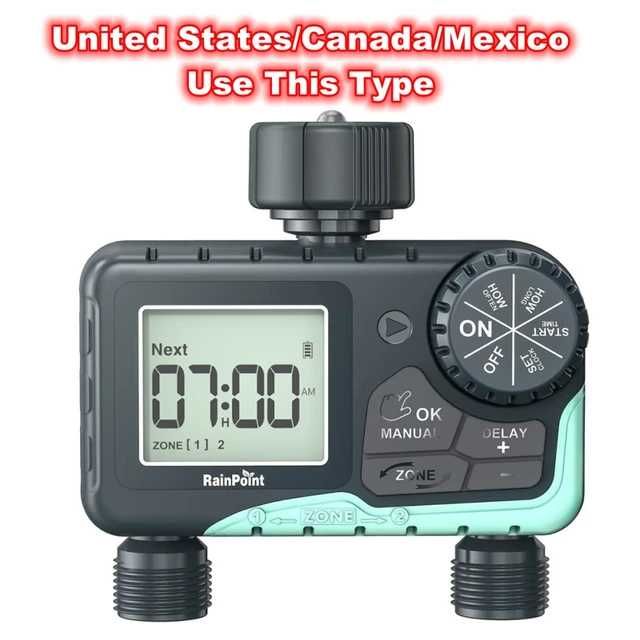 Rain Point 2-zone Timer do wody