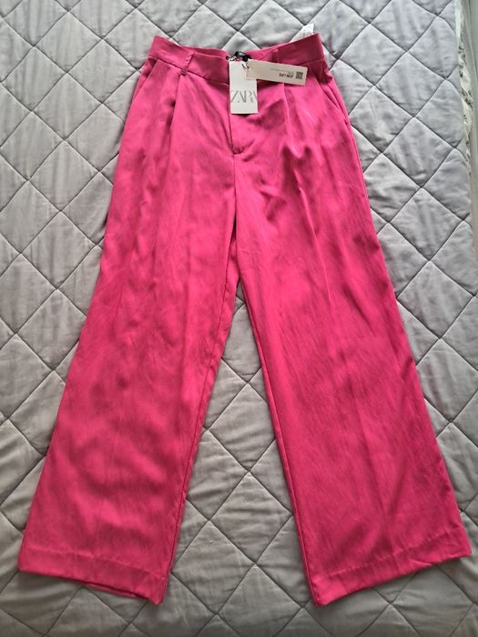 Zara spodnie szerokie nogawki