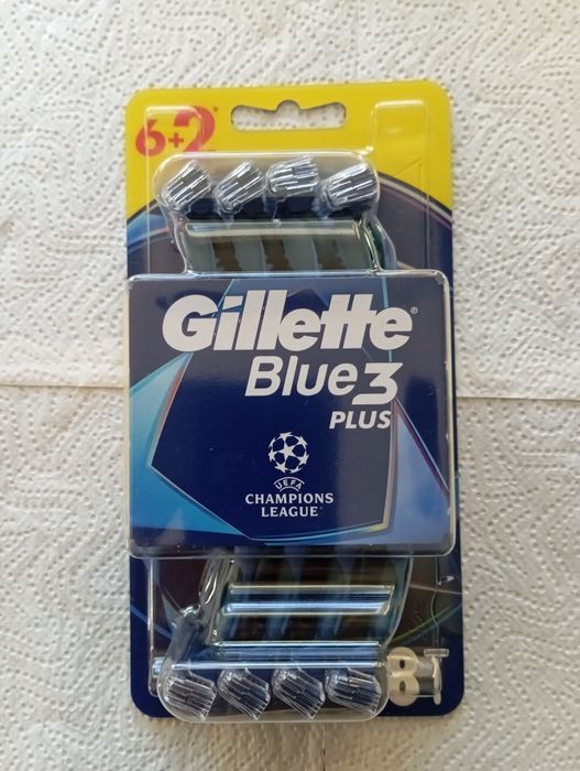 Gillette blue 3 Plus champion League Edition 8 szt.
