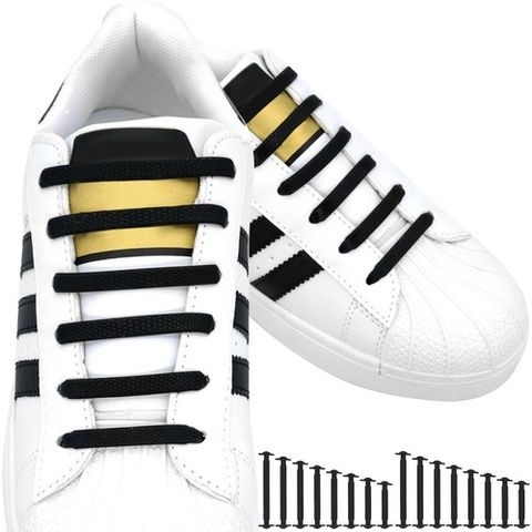 Sznurówki silikonowe bez wiązania  - 16szt.