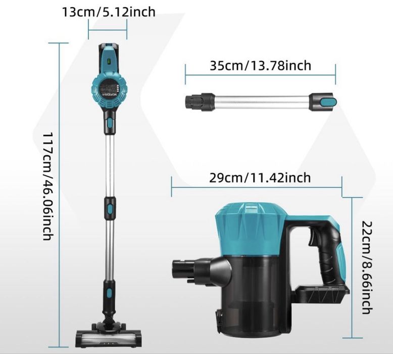 Odkurzacz bezprzewodowy 1800W mocny