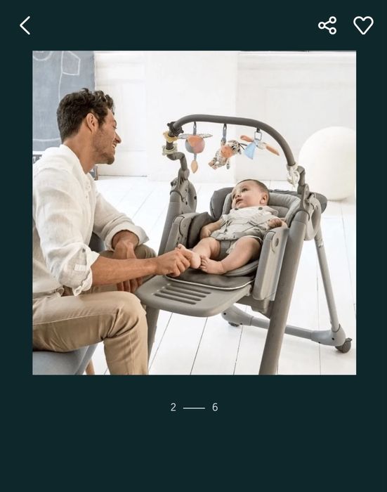 Продам стул для кормления Chicco 3 в 1