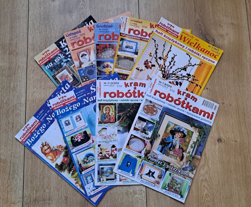 Kompletne gazetek Kram z robótkami - 9 szt