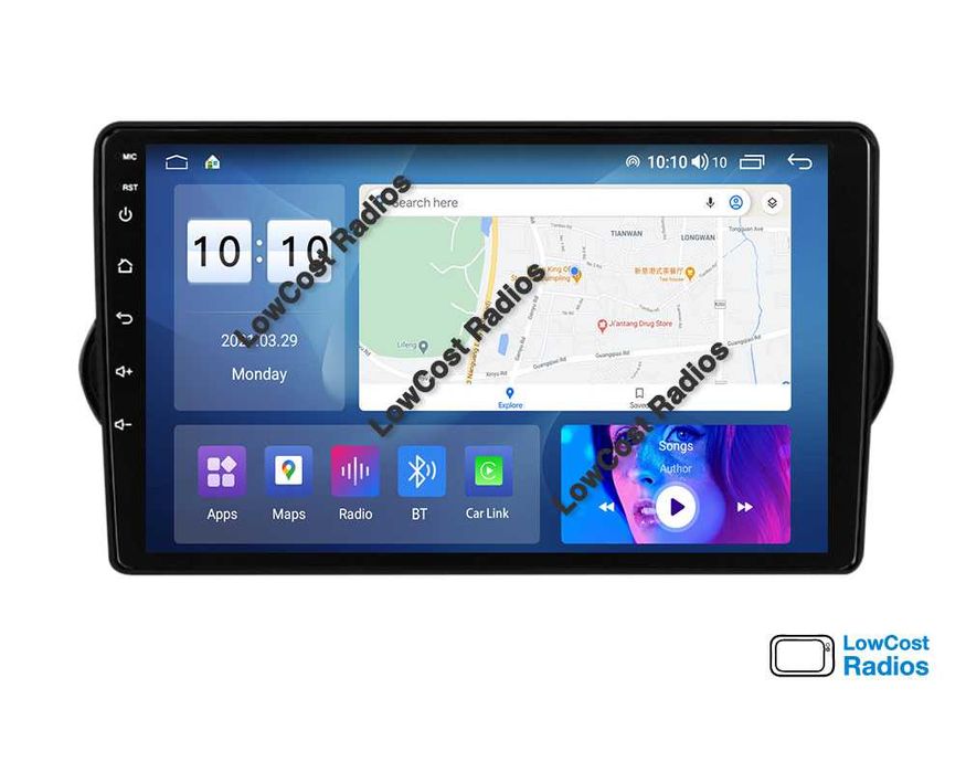 Auto Rádio 9' FIAT TIPO 2015 a 2018 | GPS ANDROID BT USB | CARPLAY • ANDROID AUTO