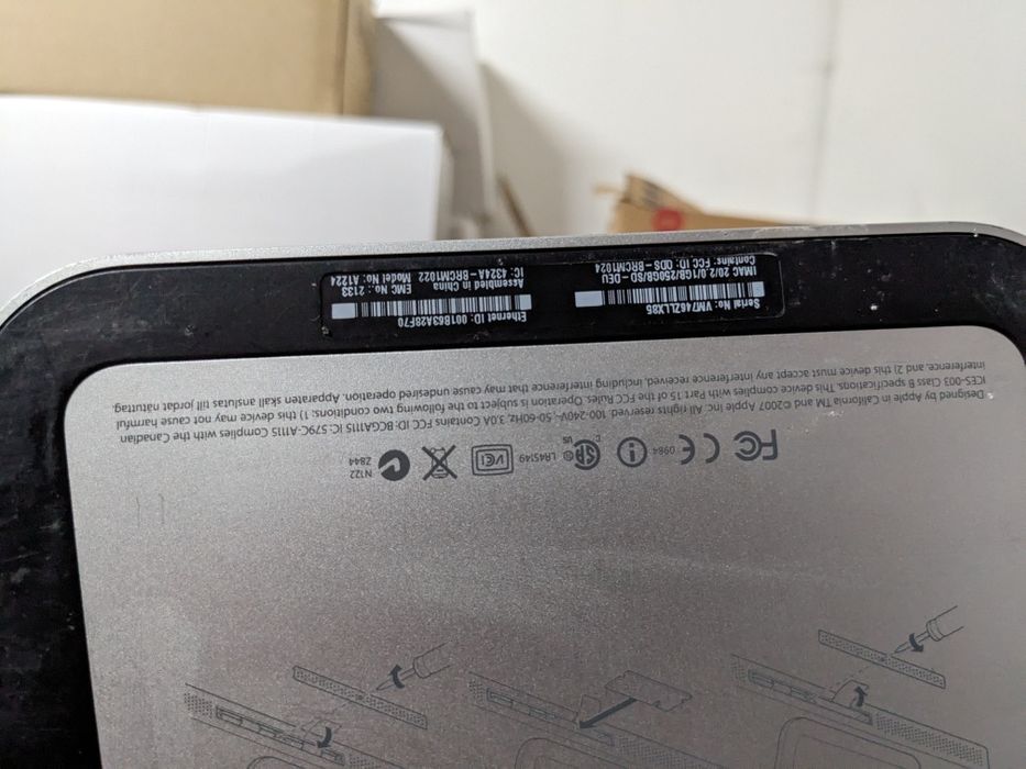 Модель: iMac  2007