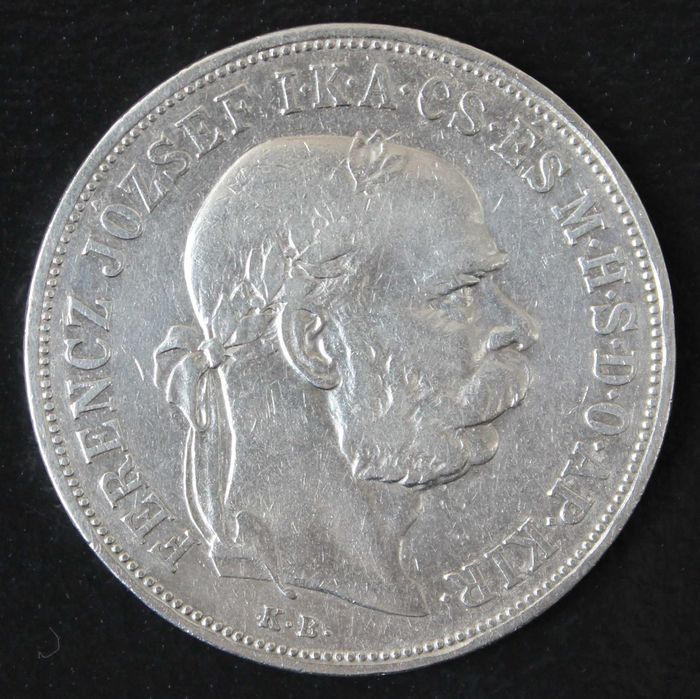 монета 5 крон(корон) 1900,1908,1909 года Австро-Венгрия