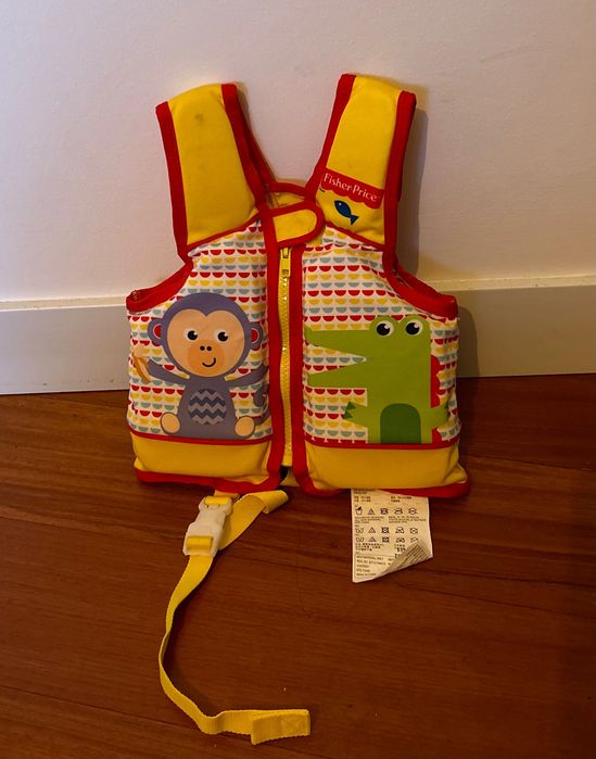 Colete Salva Vidas Fisher Price Infantil Proteção Fator 50
