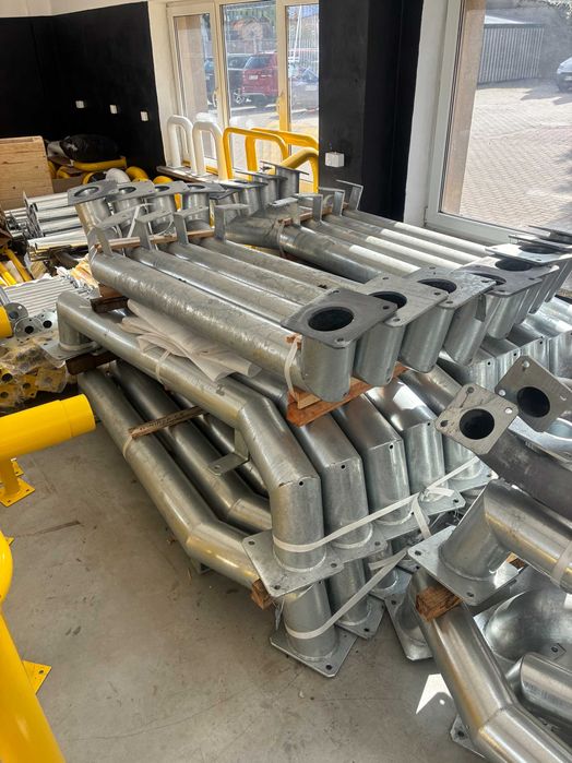 Stalowe naprowadzacze kół ocynkowane FI 159 mm x 2000 mm BHP