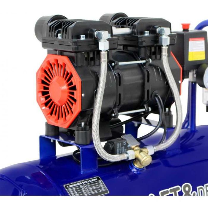 Kompresor Bezolejowy 50L 230V 1,5KW 3,8HP Sprężarka New Model Sklep *