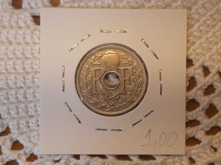 França - moeda de 25 cêntimos de 1932