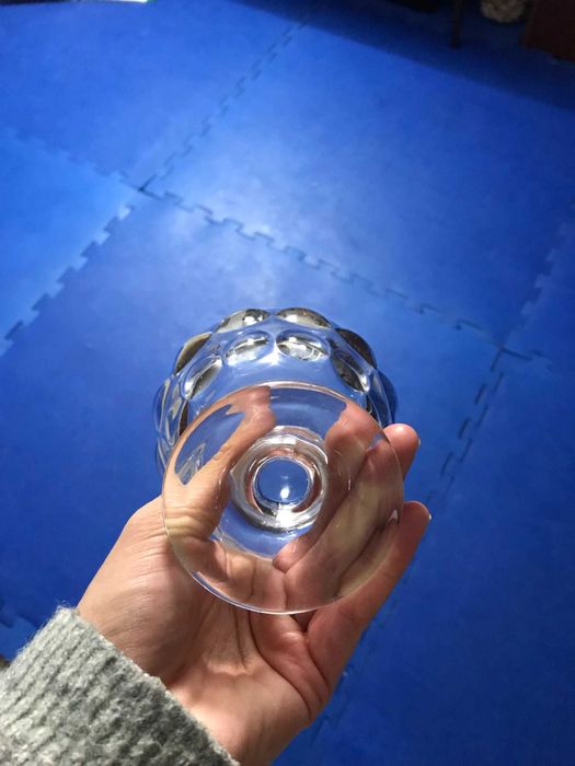 Taça de vidro para rebuçados