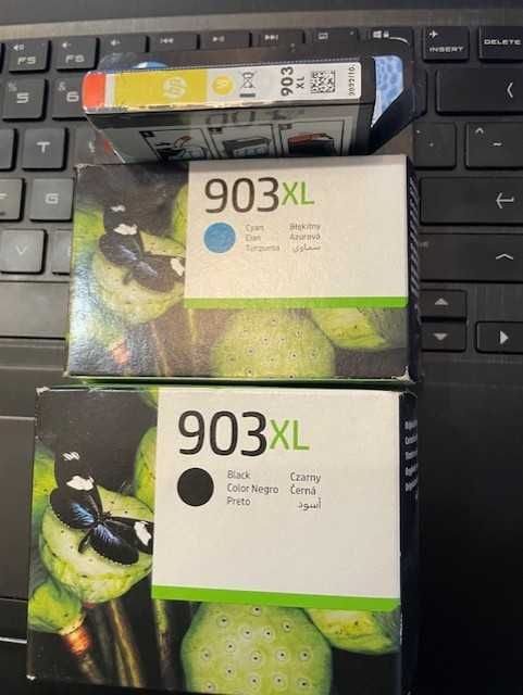 HP 903 XL Ink Cartridges, Black, Yellow, and Cyan64354228620034120