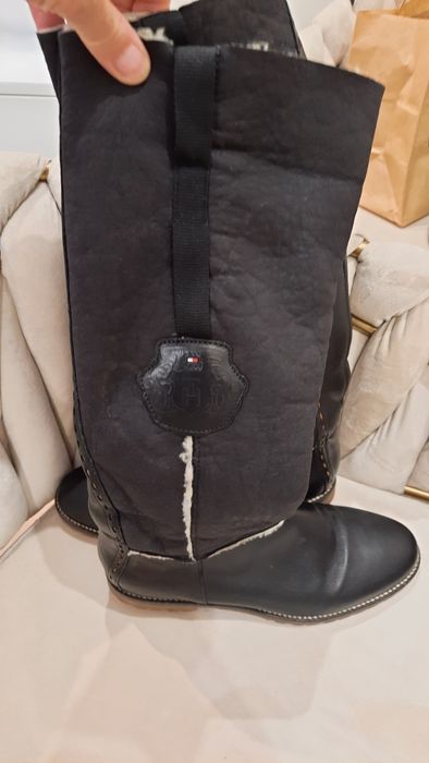 Kozaki skóra Tommy Hilfiger