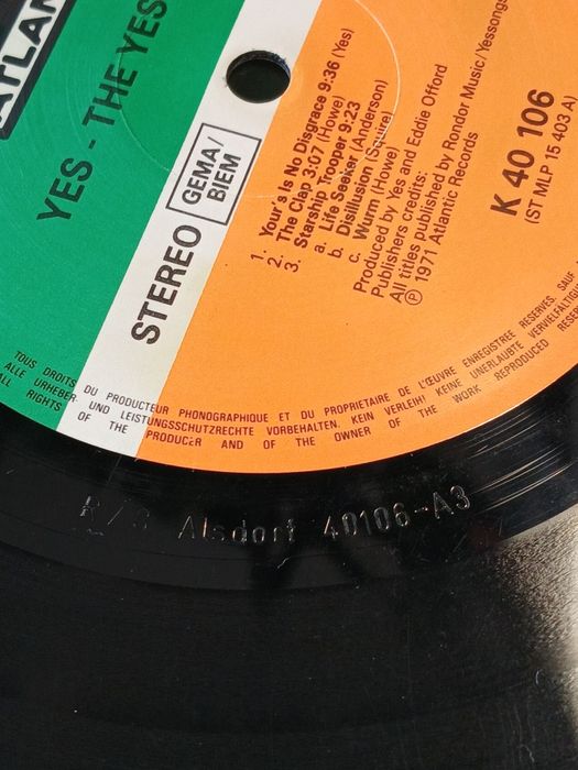 Yes - The Yes Album ( Germany  Press)