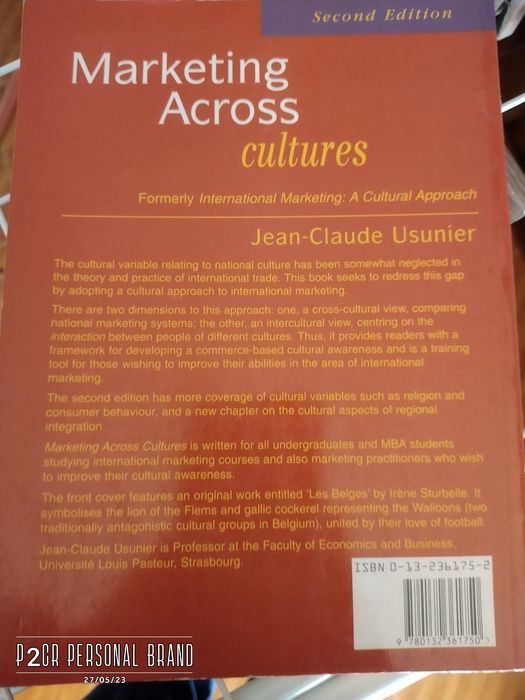 Marketing across cultures