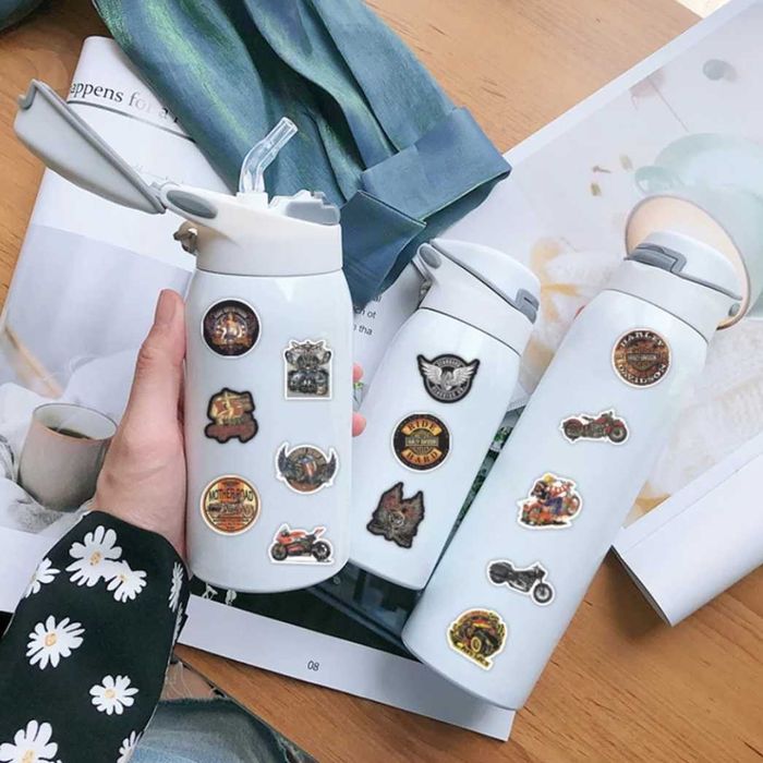 Naklejki Retro, motocykle. 50szt. Dostępne 2 kpl.