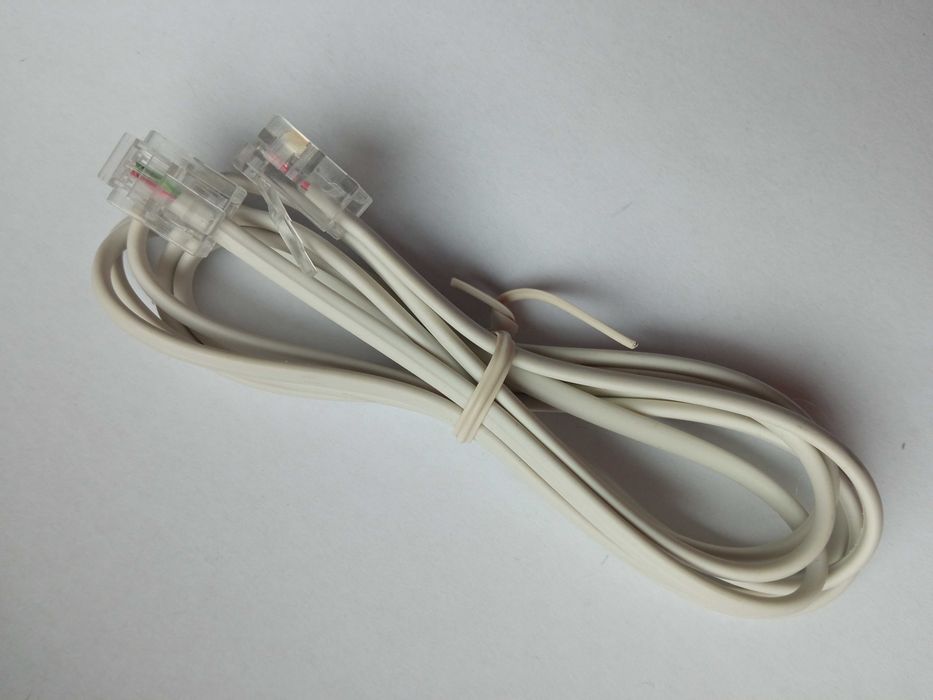 Kabel telefoniczny 1 m biały nowy BB