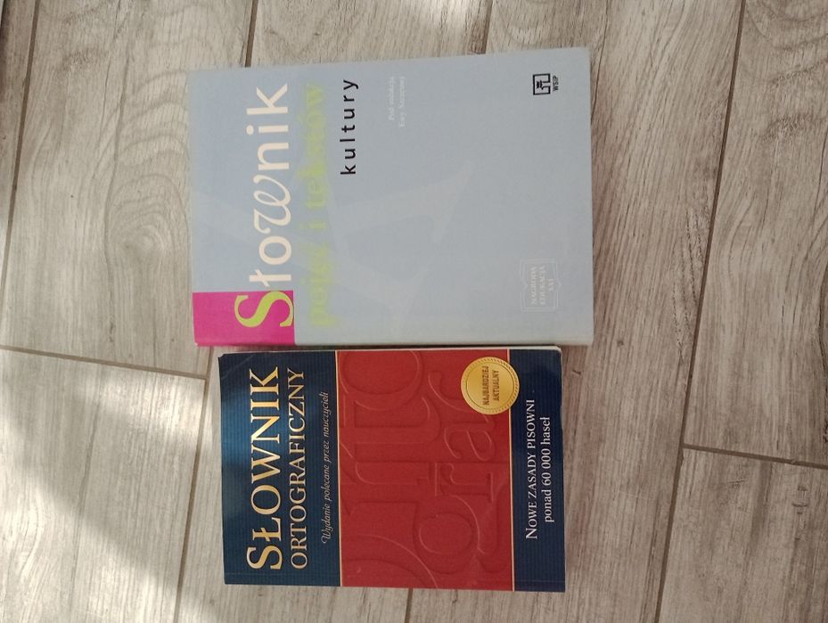 Słownik ortograficzny i słownik pojęć i tekstów kultury 
Cena dotyczy