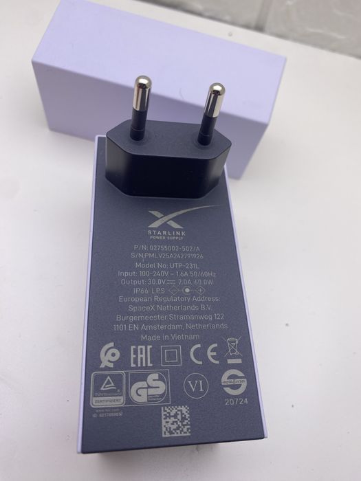 Оригинальный блок питания Starlink Mini (60W) — Новый