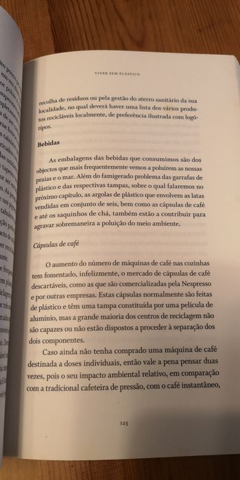 "Viver sem plástico" novo