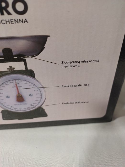 Waga kuchenna retro Bergner czarna