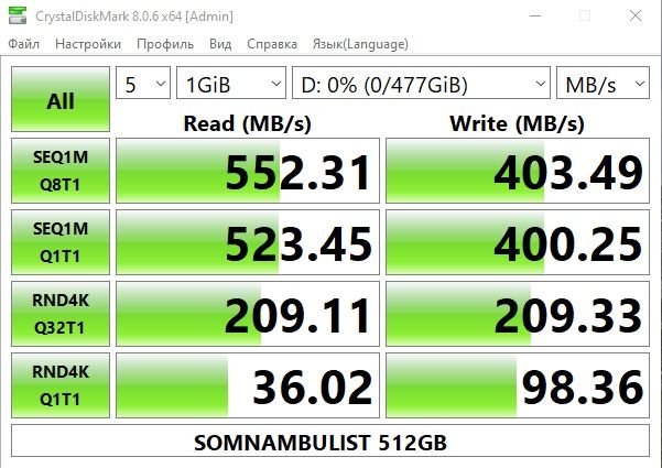 Sata Ssd на 512GB Новый