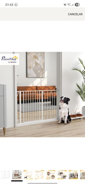 Barreira de segurança para animais e crianças - selado