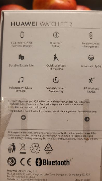 Zegarek Huawei Watch Fit 2 Active Smartwatch Głośnik Muzyka krokomierz