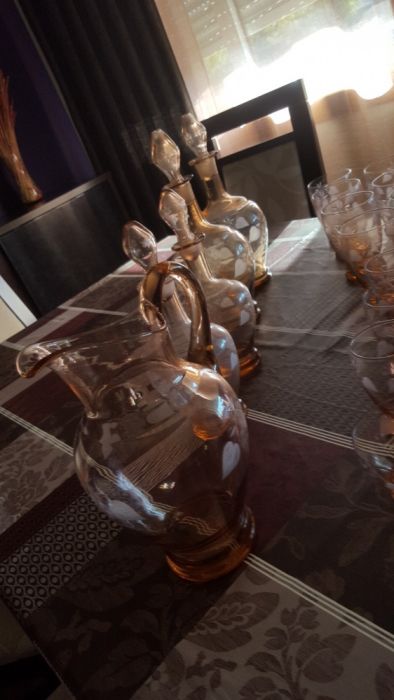 Conjunto vidro antigo