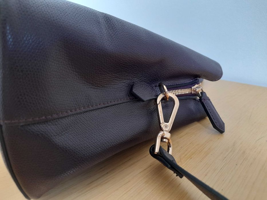 Torebka ze skory ekologicznej H&M w kolorze śliwkowym