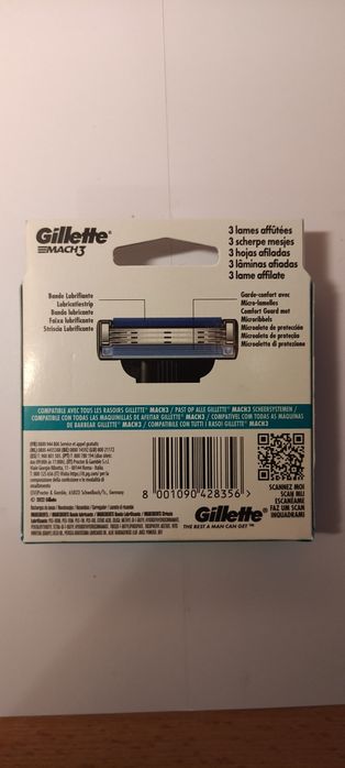 Głowiczki Gillette mach 3