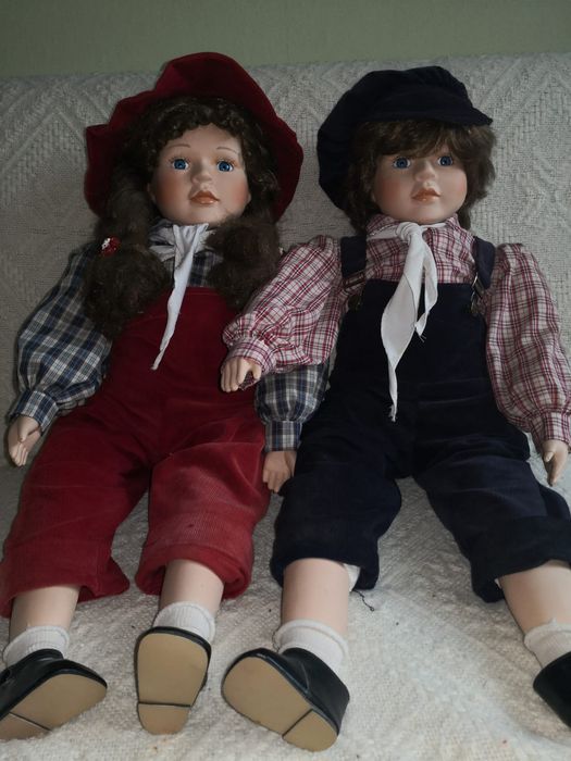 Lalki porcelanowe para