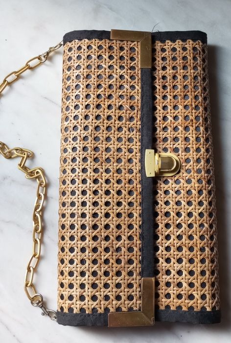 Carteira/ Mala em palhinha