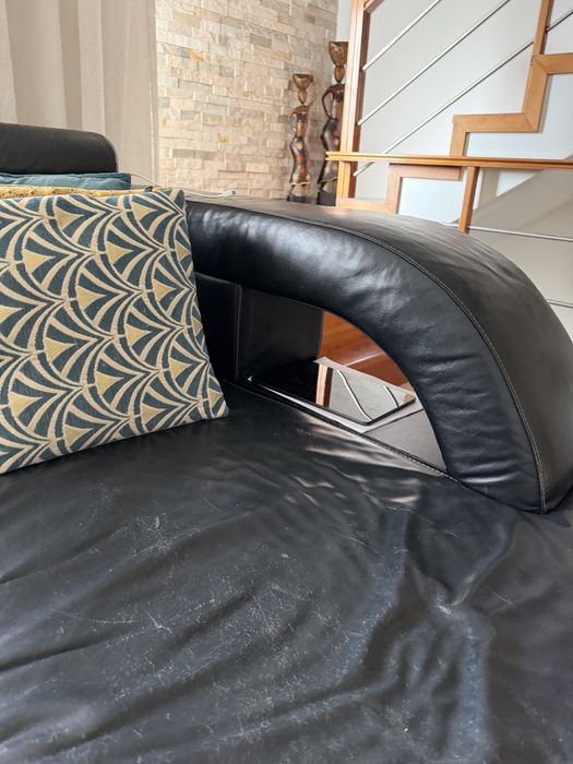 Sofá Chaise Longue preto